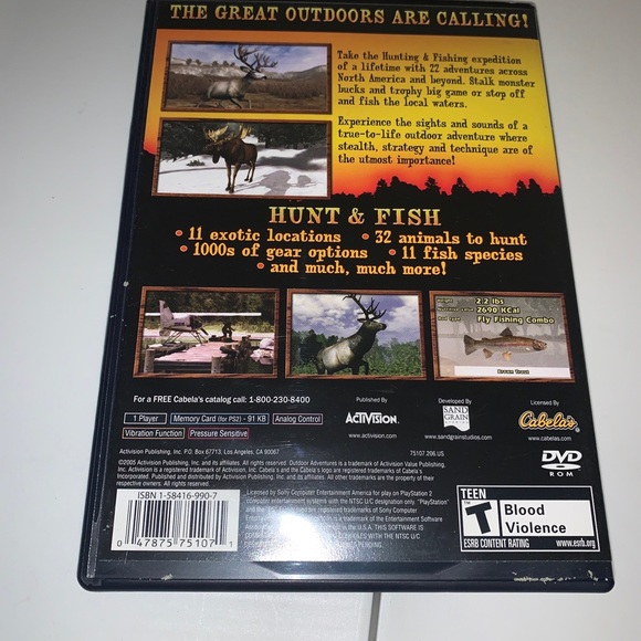 ☀️Cabela's Outdoor Adventures (Sony PlayStation 2, 2005) untested - Picture 11 of 14